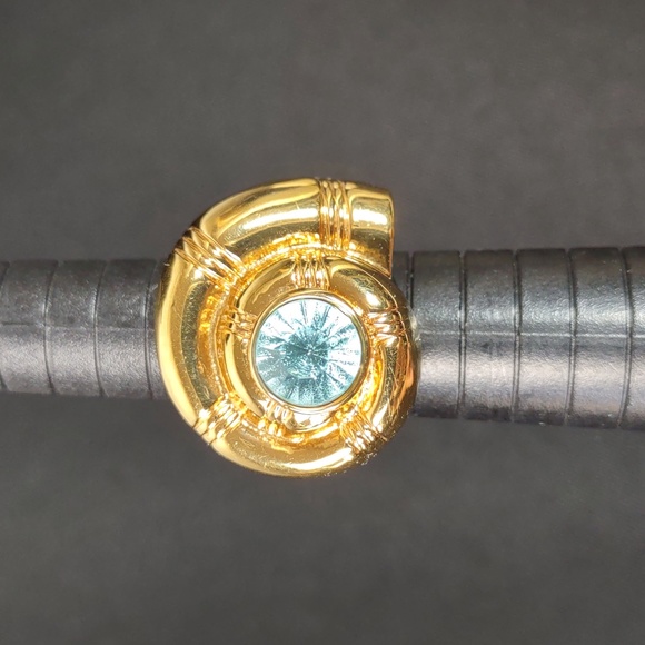 Nautilus Shell Lucite Ring - Picture 8 of 9